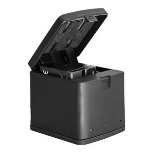 TELESIN泰迅适配GoPro5678全解码电池充电盒三充充电器电池充电适配GoPro8电池收纳盒