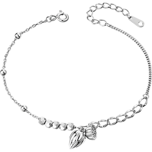 老银匠s925银两世欢手链轻奢新中式莲蓬设计女生款纯银转运珠手链