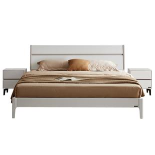 全友家居实木框架储物收纳床1米5家具主卧室现代简约1米8双人床