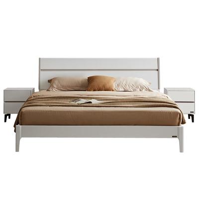 现代简约高箱储物床实木全友家居