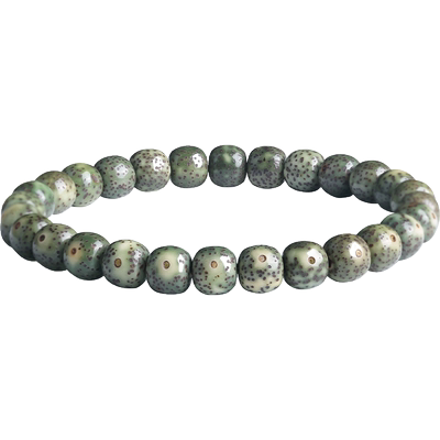 石玉料海南阴皮星月菩提单圈手串