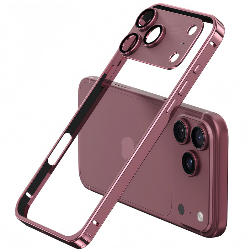 适用于苹果18ProMax手机壳钛金属边框新款超薄超火iPhone17promax保护套iPhone17防摔手机套iPhone16ProMax手