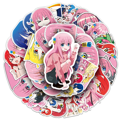 100张孤独摇滚贴纸日漫防水装饰