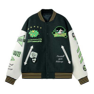 BJHG不计后果宽松复古棒球服外套