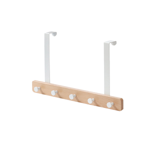 门上免打孔门框门后挂钩挂钩壁挂超薄衣服挂架置物架实木挂衣架