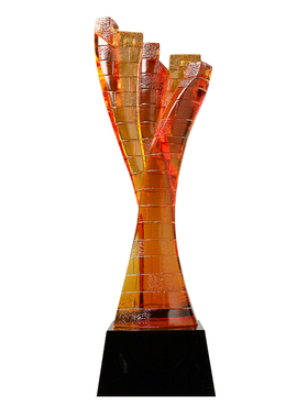 古东东年会颁奖水晶奖杯定制刻字