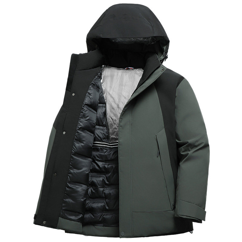 雅鹿羽绒服男士2026新款冬季户外运动登山系加厚外套男款新年战袍