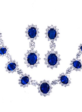 婚纱新娘红色晚礼服项链魔猫昭昭