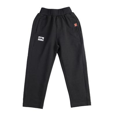 斯潘古尔偏瘦男童黑色灰色窄版运动裤2025秋新货青少年中大童裤