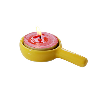 熏香烛台底座灯炉蜡烛托盘黑色小勺子香薰精油炉小圆蜡烛托防烫手