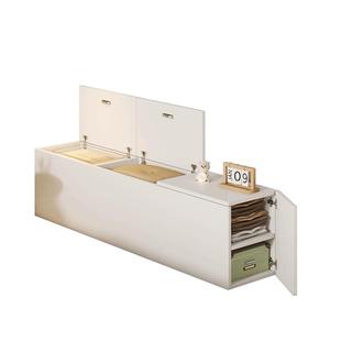 飘窗柜阳台实木收纳储物柜定制自由组合防晒落地可坐榻榻米置物柜