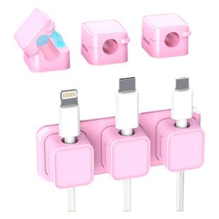 磁吸数据线理线器带底座手机充电线收纳卡扣走线插头挂钩固定神器