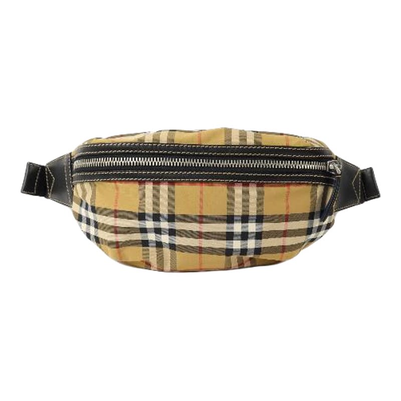 中古Burberry博柏利腰包メンズ