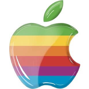 IDECAL适用于MacBook苹果Logo贴纸水晶透明装饰Air13/15 Pro14/16笔记本电脑个性创意3D贴纸凸起晶莹剔透简约