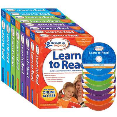 现货 儿童英语自然拼读迷上语音系列1-8级 英文版教材Hooked on Phonics Learn to Read Level 12345678册 儿童语音学习阅读进口书