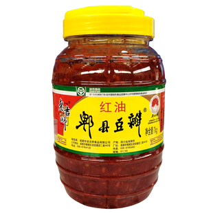 正宗老吉师四川红油郫县豆瓣酱1kg/瓶炒菜川菜调料火锅干锅调味酱