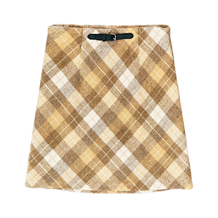 【鹅梨青杉】羊毛薄呢汉元素明制方领比甲秋冬背心裙A字裙短裤裙