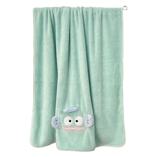 可爱卡通珊瑚绒毛巾浴巾女新款家用吸水速干不掉毛三件套学生宿舍
