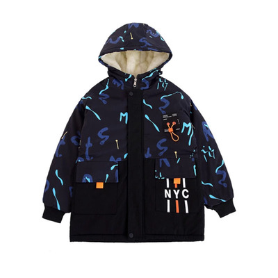 儿童加厚棉衣派克服冬季外套风衣