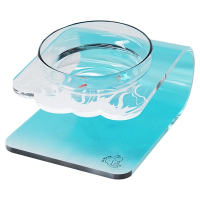 亚克力猫碗架宠物碗架飞碟盘适用