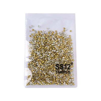 美甲超闪迷你尖底立体小钻堆钻石