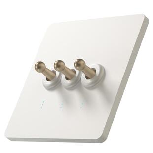 拔杆智能开关控制面板超薄语音无线远程控制已接入米家单零火mesh