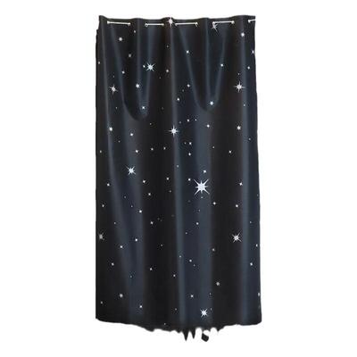 印花遮光遮阳布不透光免打孔安装魔术贴试小窗户阳台飘窗遮光窗帘