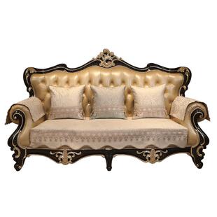 欧式沙发垫防滑四季通用高档轻奢定制沙发套罩坐垫盖布美式高级感