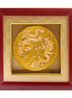 金箔龙凤呈祥摆件新婚礼物送闺蜜