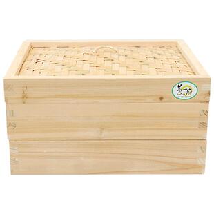 黄一府方形木蒸笼家用小笼包竹蒸屉蒸包子竹编笼屉商用蒸架可定制