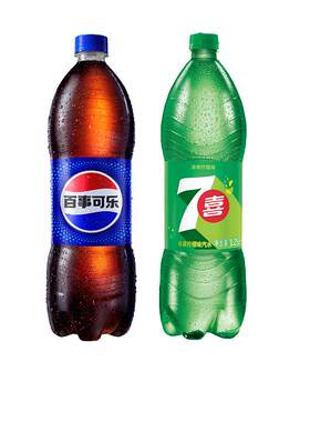 百事可乐原味七喜1.25L*2大瓶一整箱汽水碳酸饮料聚会商用家用