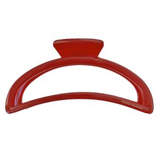 韩国France新年本命年酒红色大号小号发夹盘发抓夹侧边夹刘海夹