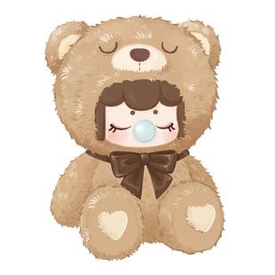 rolife若来Nanci囡茜巧克力缤纷毛绒小熊系列盲盒生日新年礼物