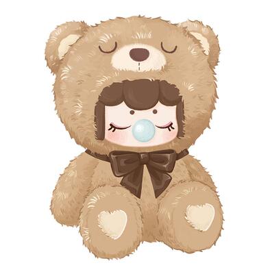 Nanci毛绒小熊rolife若来盲盒