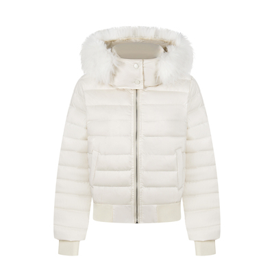 美式复古短款收腰显瘦羽绒服