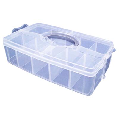 可拆可叠高透明塑料收纳盒特大号