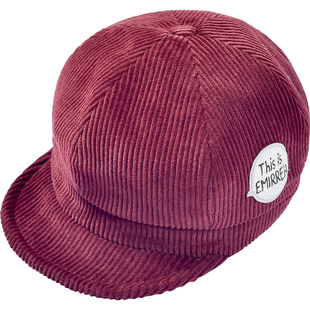 伊米伦宝宝鸭舌帽秋冬时尚洋气儿童八角帽贝雷帽灯芯绒婴儿棒球帽