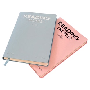屿鱼文创A5读书笔记阅读摘抄本子简约学习打卡笔记本