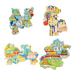 珠海冰箱贴磁贴渔女港珠澳大桥爱情邮局东澳岛外伶仃岛圆明新园