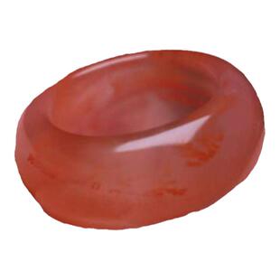 天然南红跑环冰红卡环戒圈金刚星月菩提手串108长串diy文玩配饰