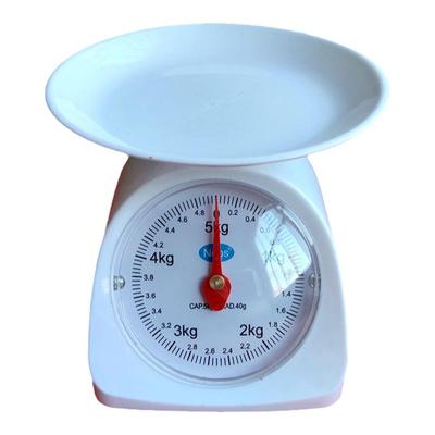 千克秤学生用厨房称老式托盘秤机械小克称家用5KG烘焙秤弹簧台秤