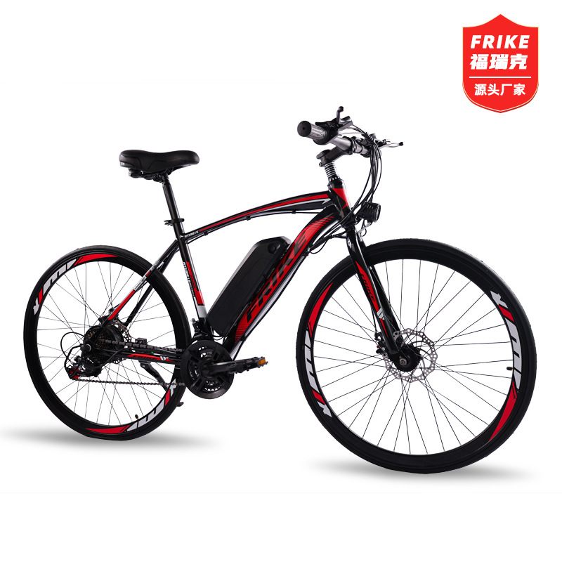 源头厂家电动助力山地自行车700C锂电公路车碟刹越野变速车通勤车