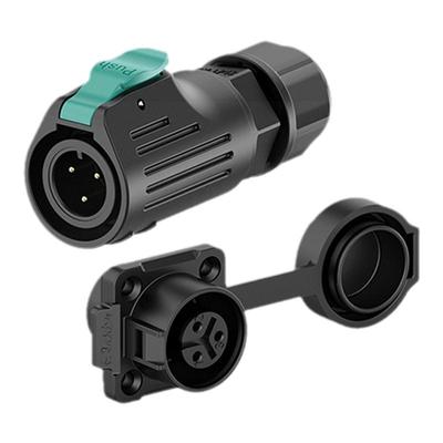 M12航空插头插座EW-LP12惟兴塑料2/3/4/5/6/7/8芯小型防水连接器