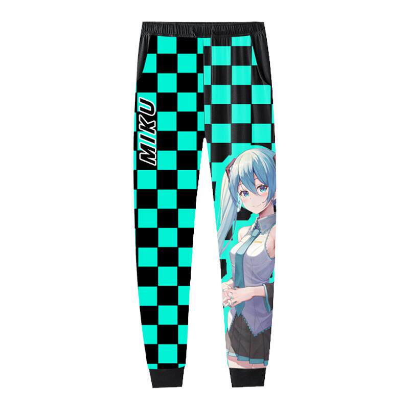 初音MIKU休闲裤葱娘长裤痛裤