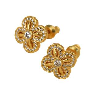 属于东方的贵气！女明星同款沙金饰品 古法如意项链手链 圆盘耳钉