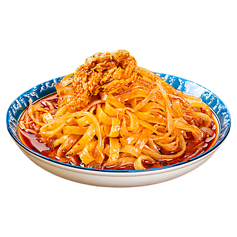擀面皮凉皮陕西特产宝鸡岐山面筋香辣红油懒人速食干拌御品亿农