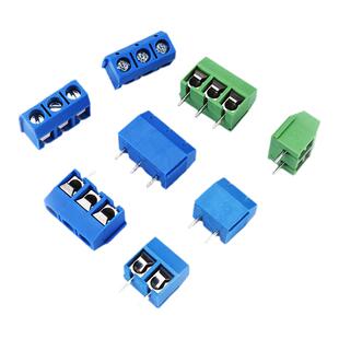 绿深KF301 2P3P蓝色/绿色接线柱pcb接线端子5.08mm间距快速可拼接