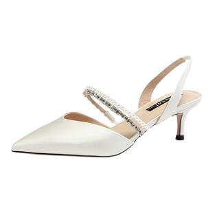 星期六法式包头凉鞋女夏季装饰珍珠仙女风气质高跟鞋SS32114622