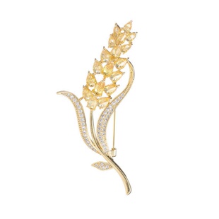 稻穗小麦胸针时尚精致优雅轻奢高级感胸花奢西装气质大衣服饰配件