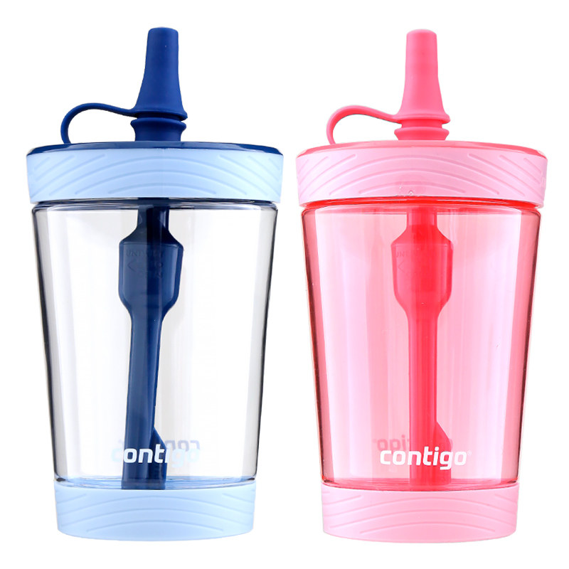 contigo美国康迪克防漏吸管杯